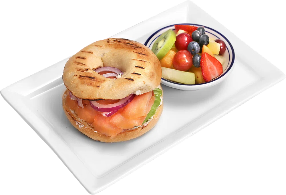 Bagel Avocado Smoked Salmon at Waffle Pancake House