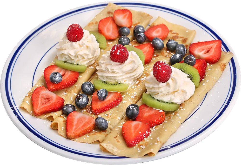 Berry-Kiwi Crepes at Waffle Pancake House