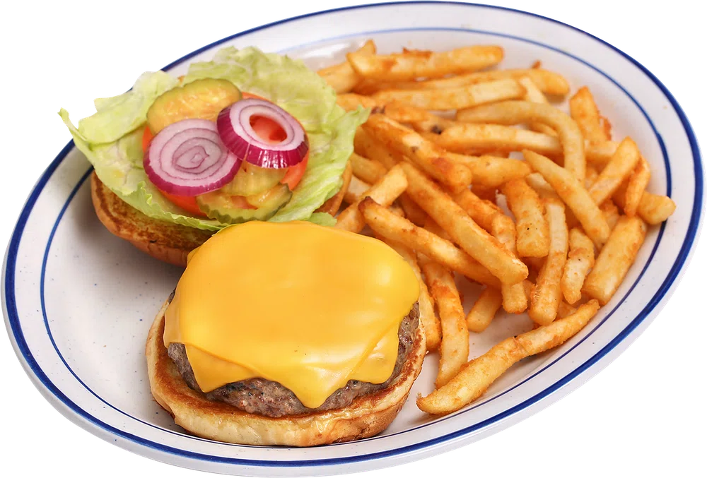 Cheeseburger at Waffle Pancake House